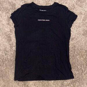 Calvin Klein Jeans Black Logo Short Sleeve Tee